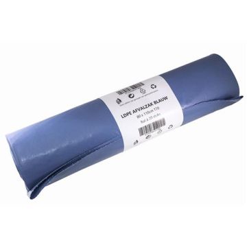 Rubbish bag roll 20pcs LDPE 80x110cm 150L T70 blue