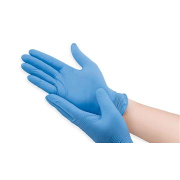 Nitrile gloves blue, M (100 pcs)