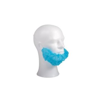 Non-woven Bartmaske 40*25cm  blau (100 Stück)