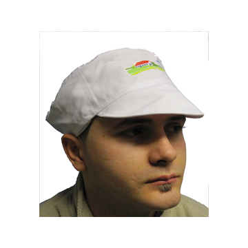 Cap with hairnet Helados de Granja logo