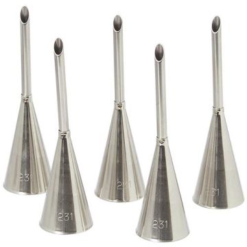 Piping nozzle set for puffs (5 pieces)