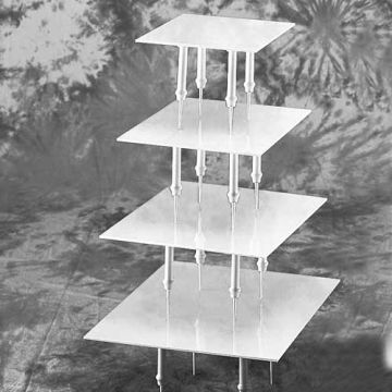 Cake stand pillar square