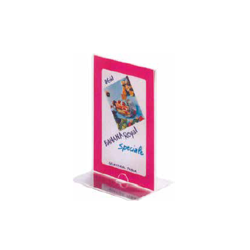 Holder for menu (medium, plexiglass) 11*13*19cm