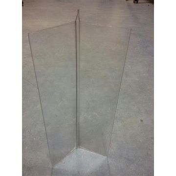 Holder for menu with 6 sides (big, plexiglass) 7.5*7.5*30cm